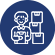 Purchase and stock inventory logo